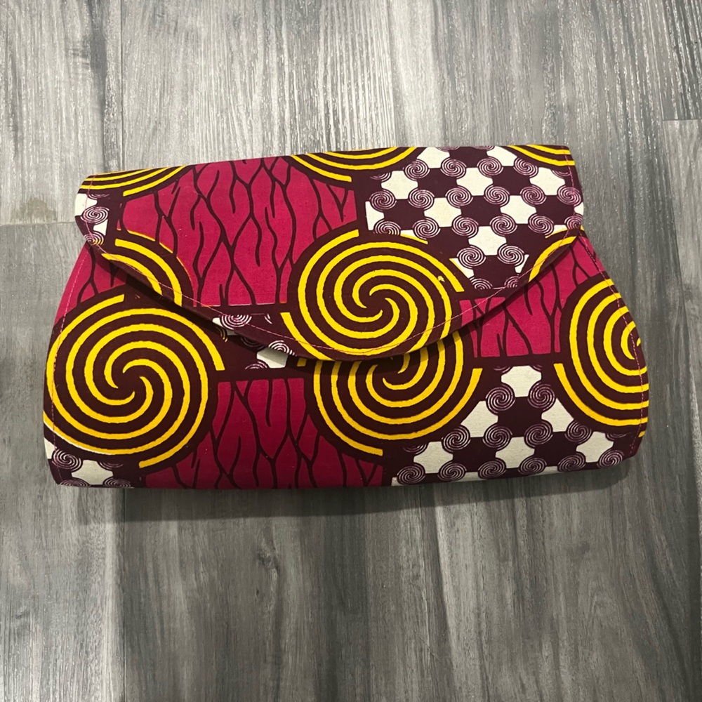 Vibrant Pink and Yellow Patterned Fabric
